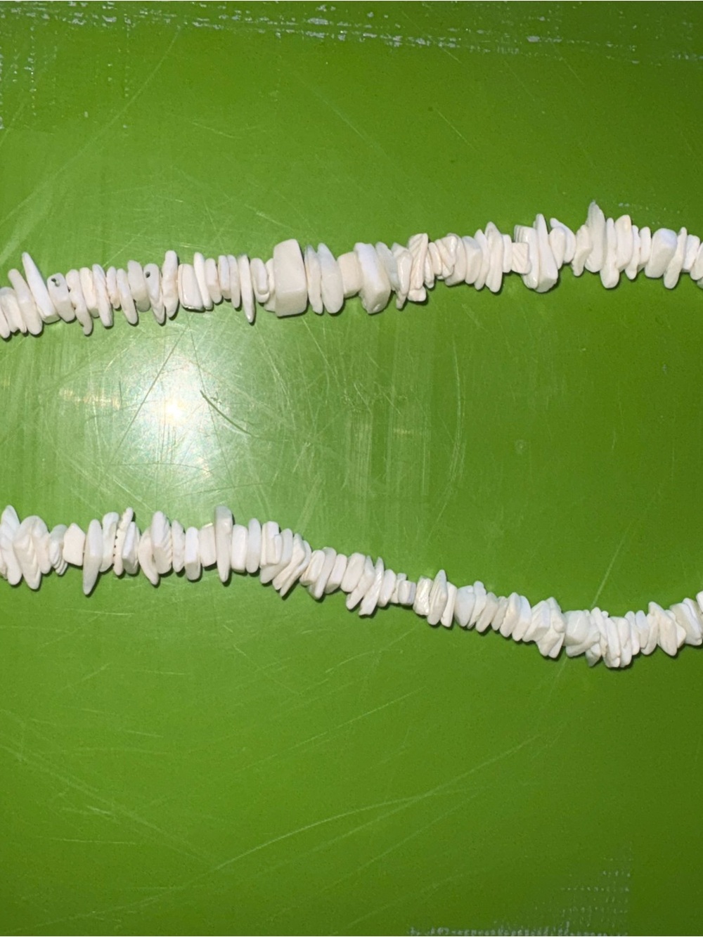 White Shell Chip Necklace